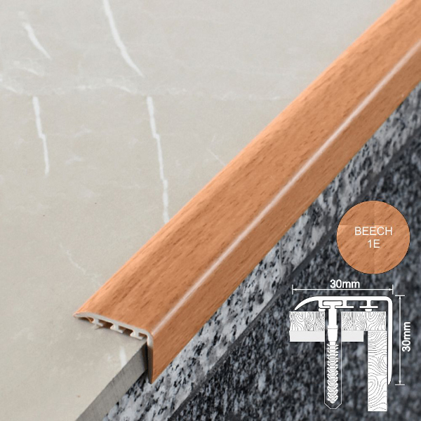 UPVC Anti-Slip Stair Nosing Trim for Stair Treads