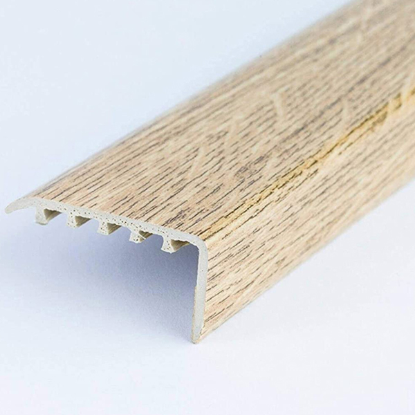 45mm x 22mm UPVC Stair Nosing Wooden Edge Protection  For Wooden Floor