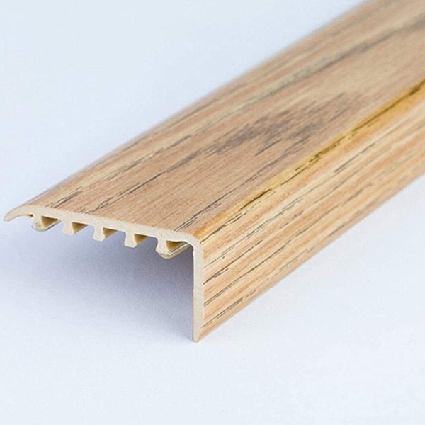 45mm x 22mm UPVC Stair Nosing Wooden Edge Protection  For Wooden Floor